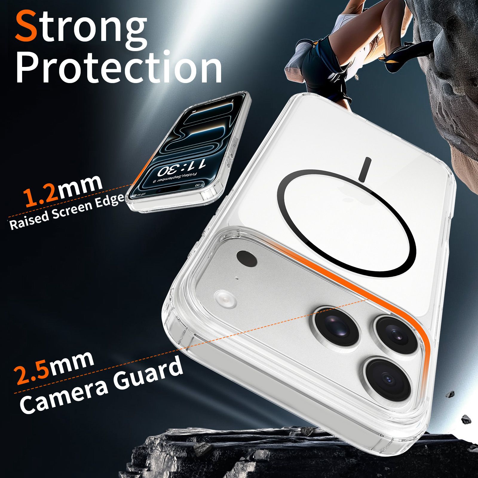 Aero 1.5MM Anti-Scratch MagSafe Clear Case — 116