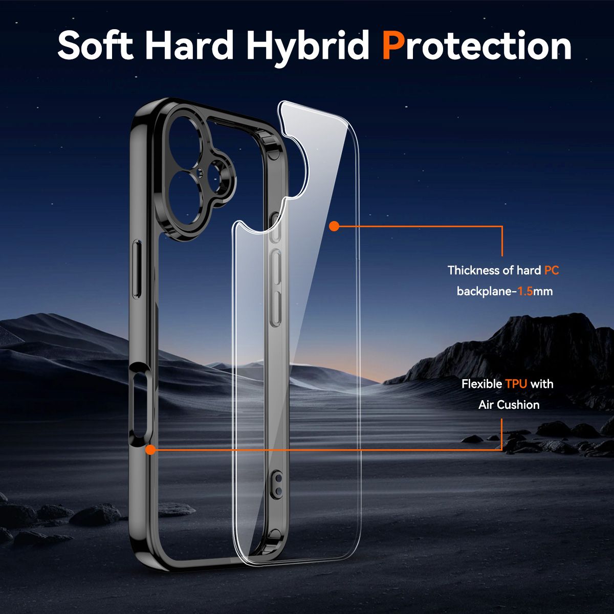 Aero Shield 1.5MM Precise Camera Cutout Clear Case — 16