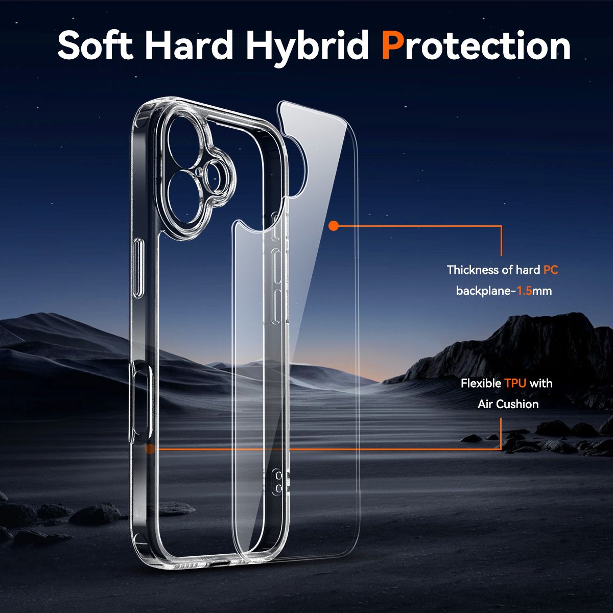 Aero Shield 1.5MM Precise Camera Cutout Clear Case — 20