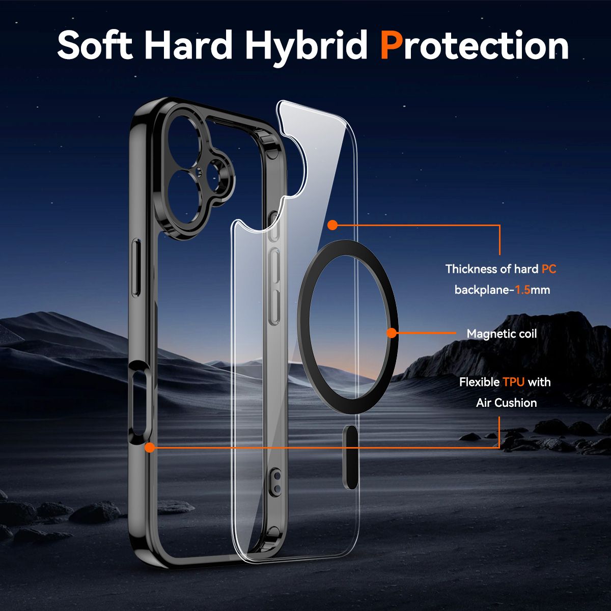 Aero Shield 1.5MM MagSafe Precise Camera Cutout Clear Case — 22