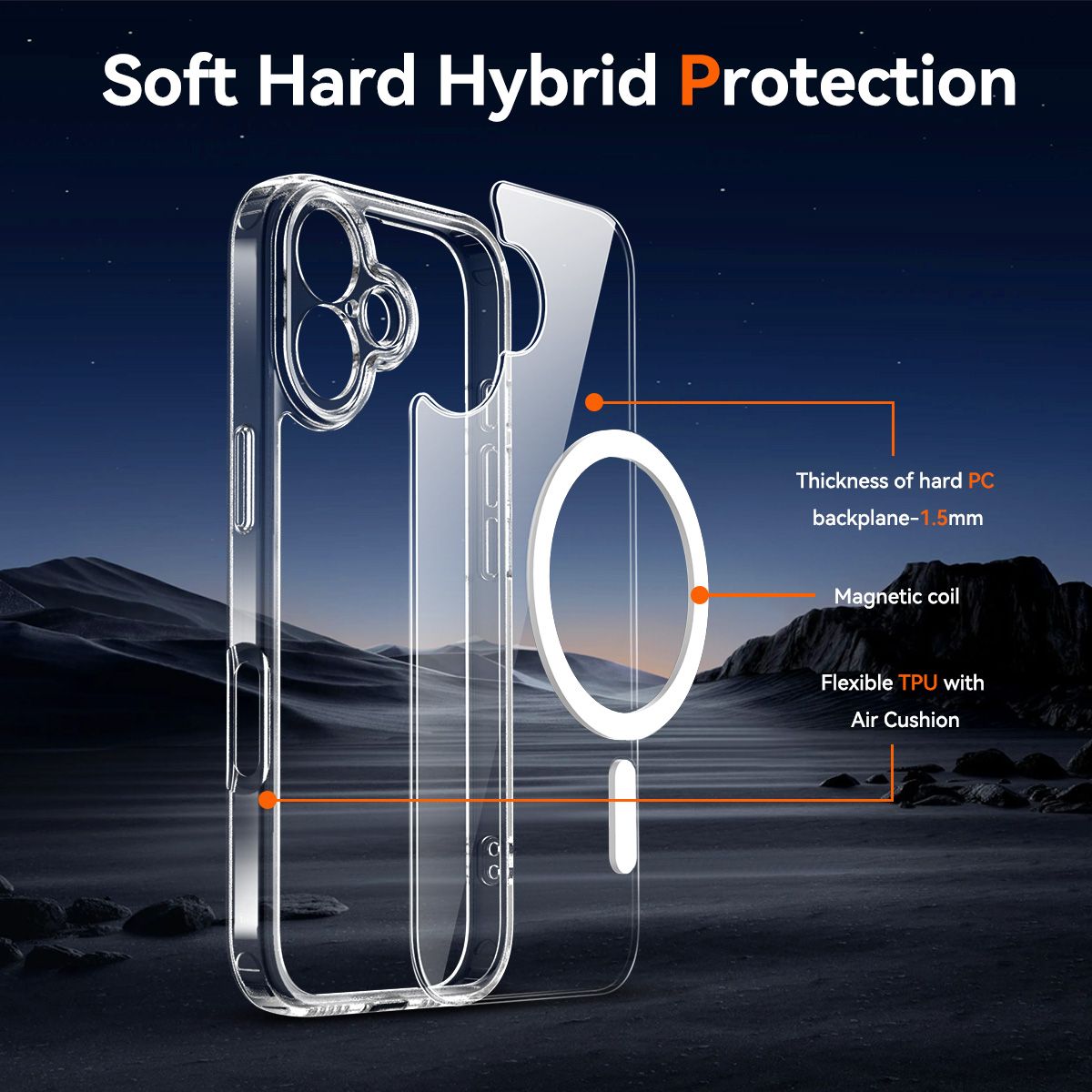 Aero Shield 1.5MM MagSafe Precise Camera Cutout Clear Case — 12