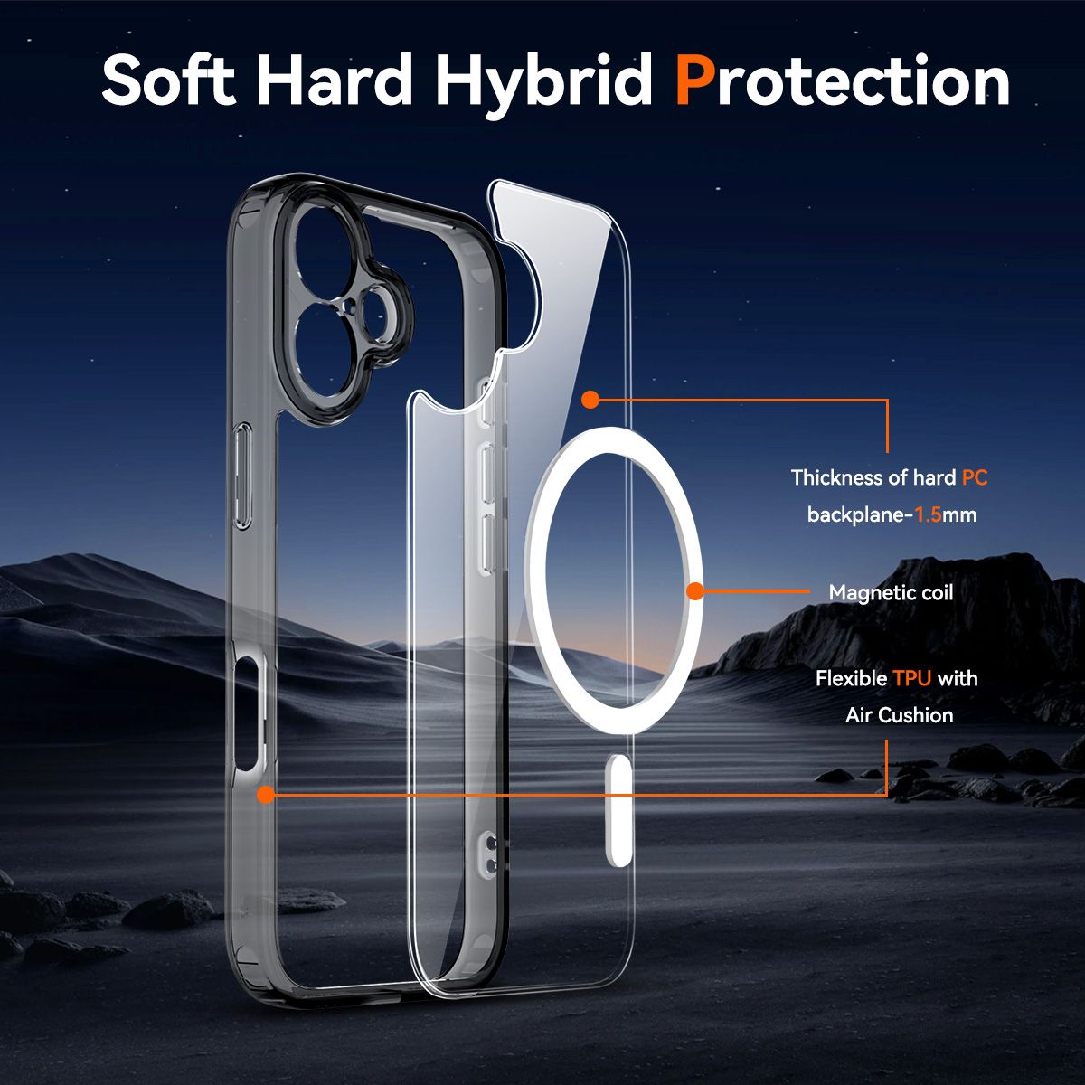 Aero Shield 1.5MM MagSafe Precise Camera Cutout Clear Case — 29