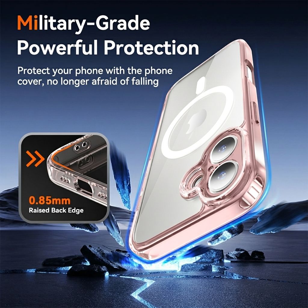 Aero Shield 1.5MM MagSafe Precise Camera Cutout Clear Case — 43
