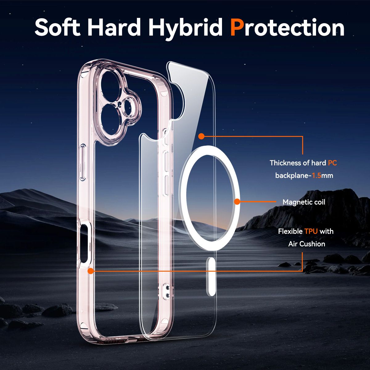 Aero Shield 1.5MM MagSafe Precise Camera Cutout Clear Case — 44