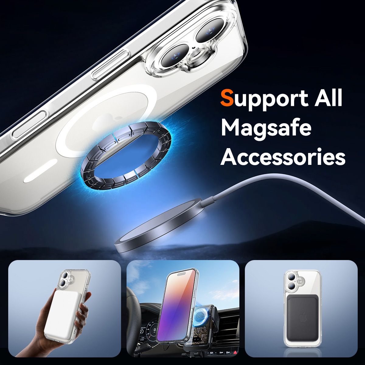 Aero Shield 1.5MM MagSafe Precise Camera Cutout Clear Case — 15
