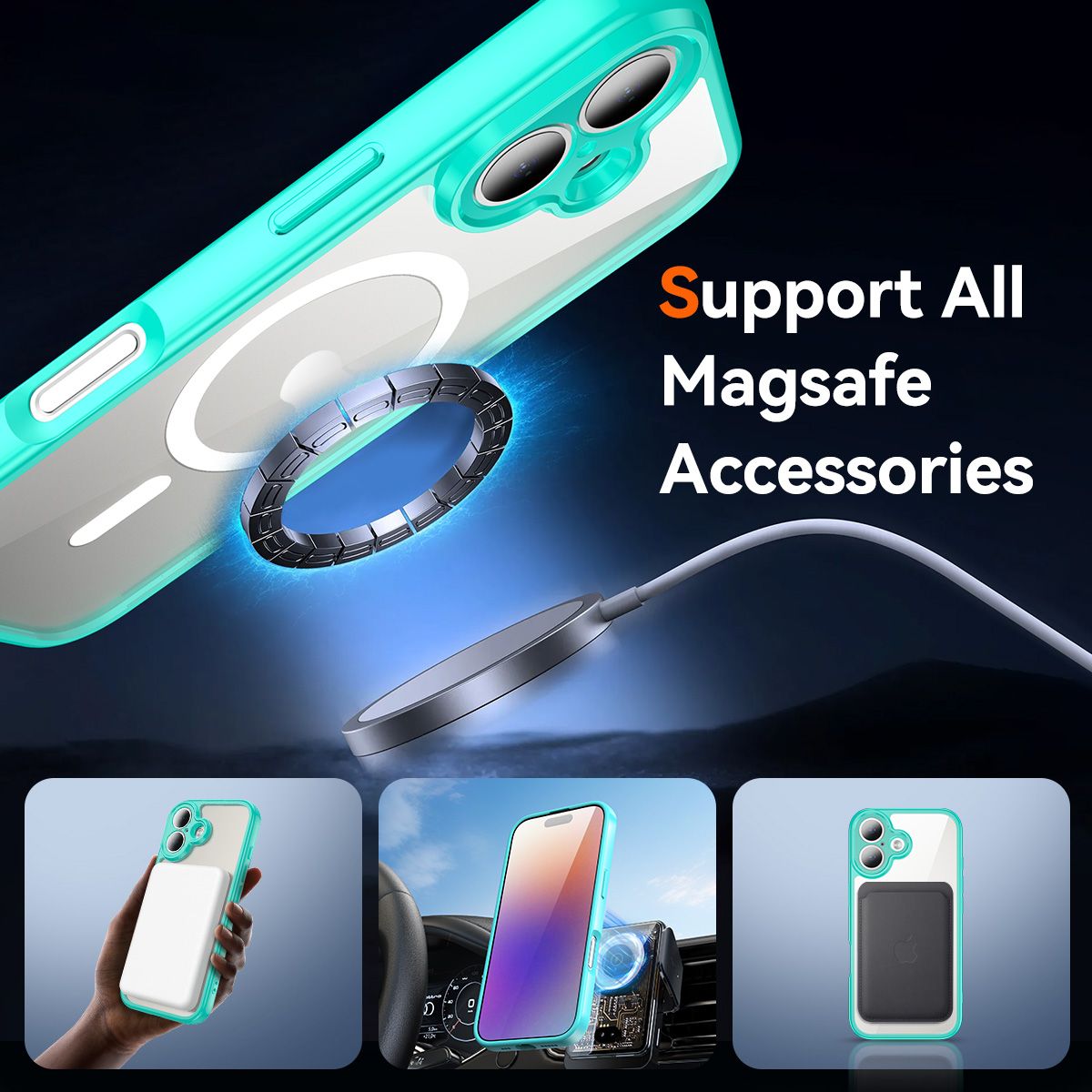 Aero Shield 1.5MM MagSafe Precise Camera Cutout Clear Case — 35