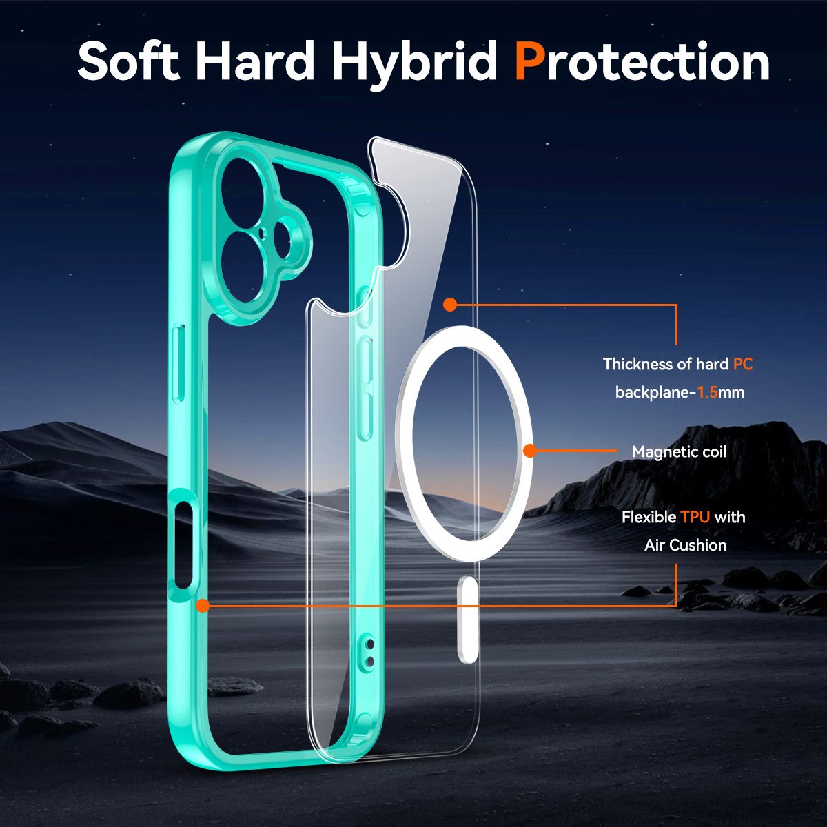 Aero Shield 1.5MM MagSafe Precise Camera Cutout Clear Case — 37