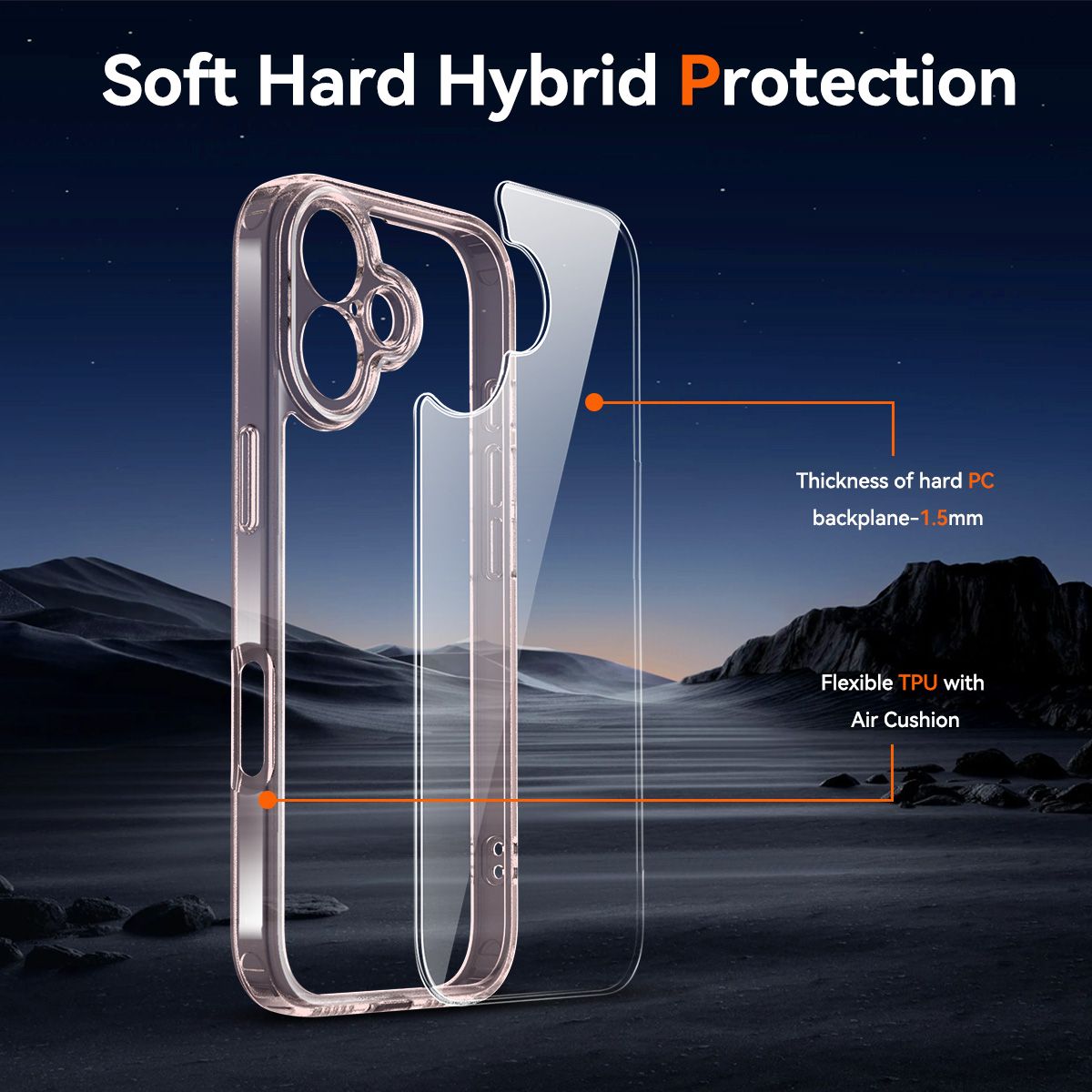 Aero Shield 1.5MM Precise Camera Cutout Clear Case — 24