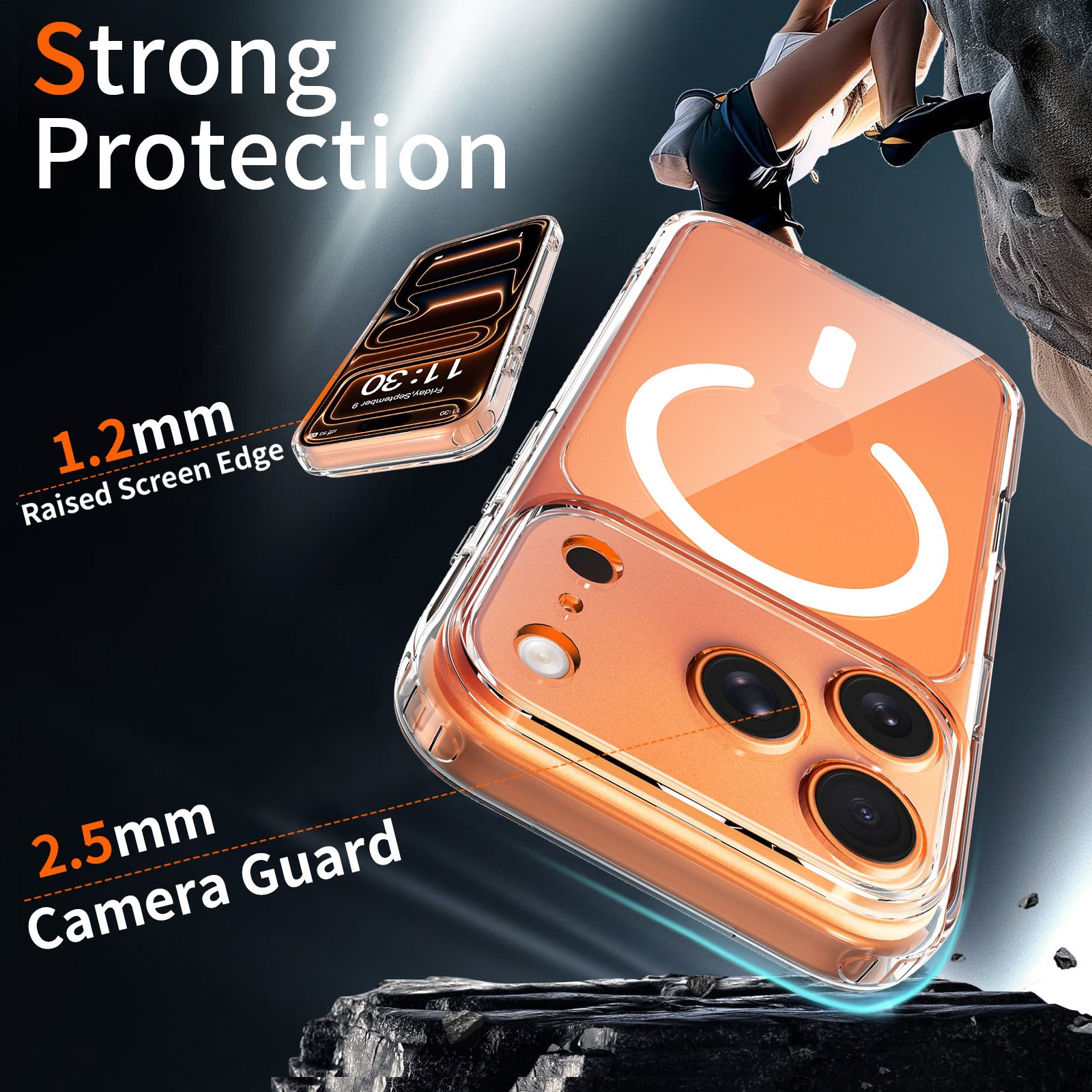 Aero Shield 1.5MM MagSafe Precise Camera Cutout Clear Case — 71