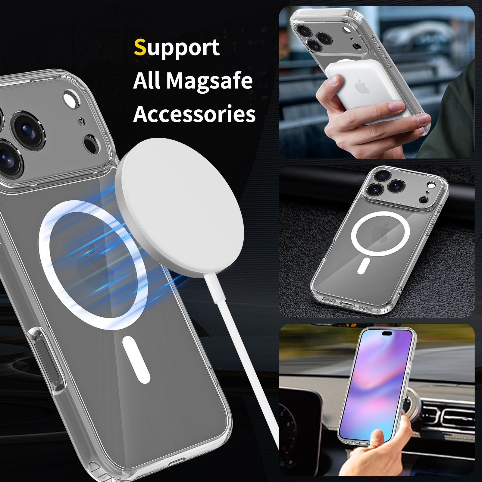 Aero Shield 1.5MM MagSafe Precise Camera Cutout Clear Case — 3