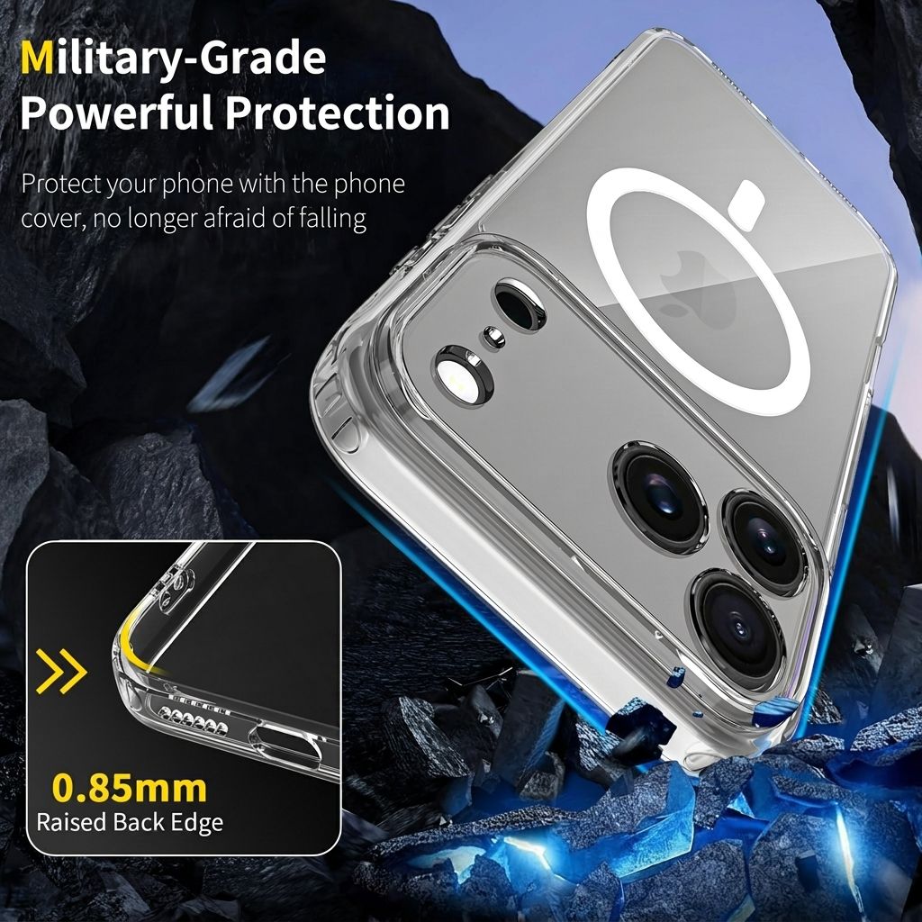 Aero Shield 1.5MM MagSafe Precise Camera Cutout Clear Case — 5