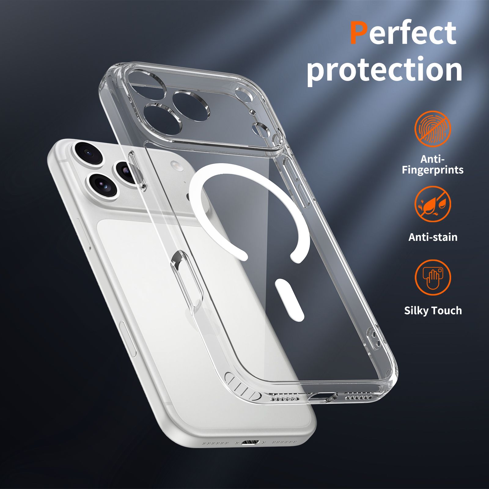 Aero Shield 1.5MM MagSafe Precise Camera Cutout Clear Case — 86