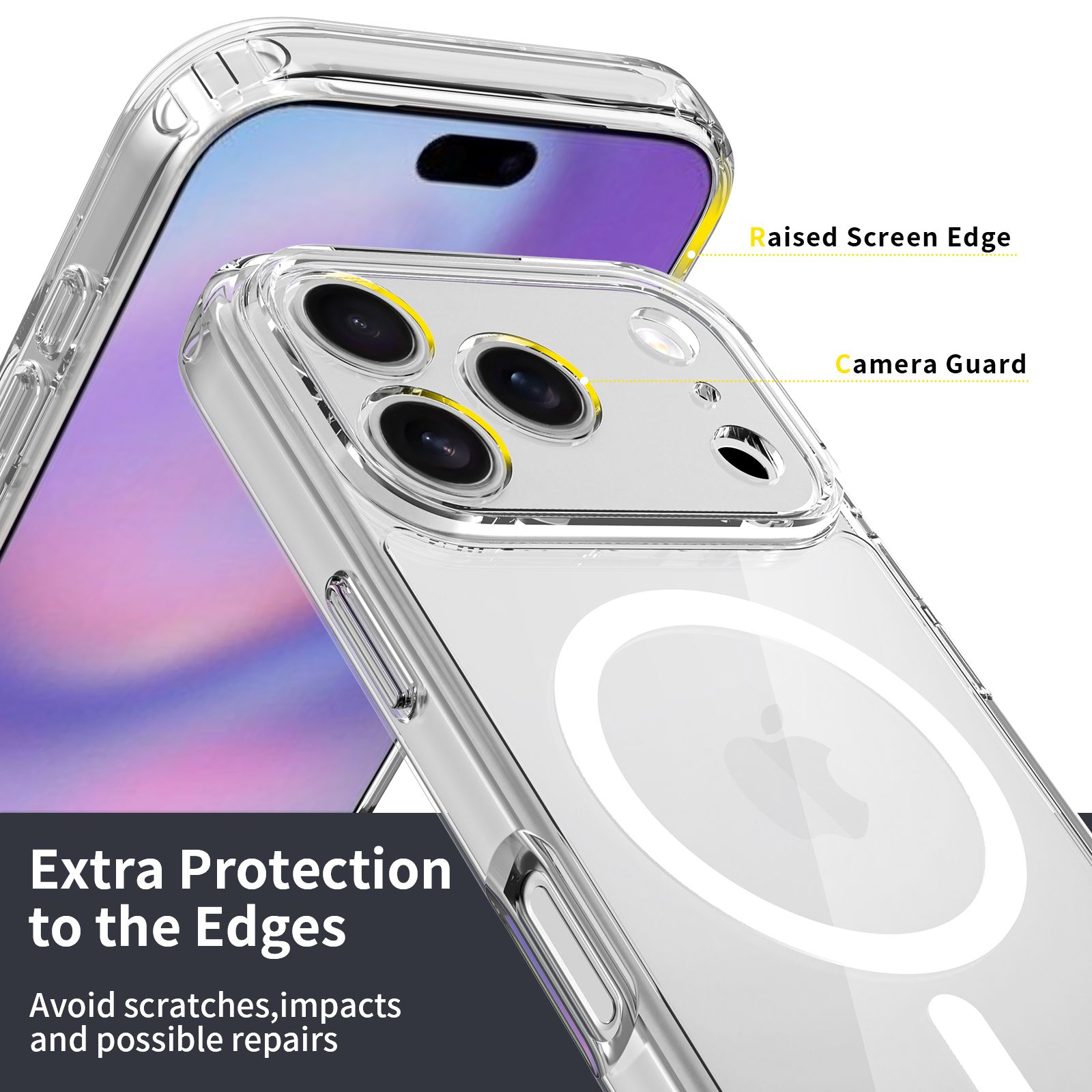Aero Shield 1.5MM MagSafe Precise Camera Cutout Clear Case — 60