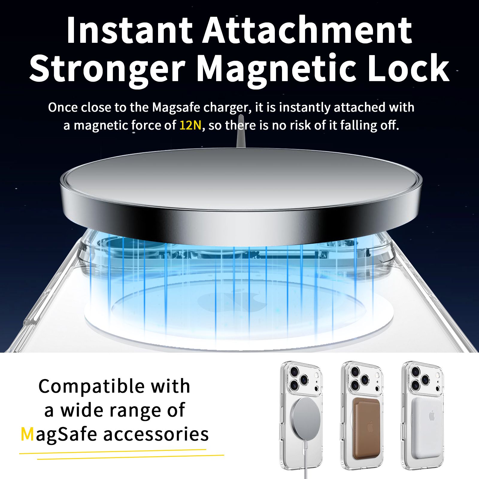 Aero Shield 1.5MM MagSafe Precise Camera Cutout Clear Case — 63