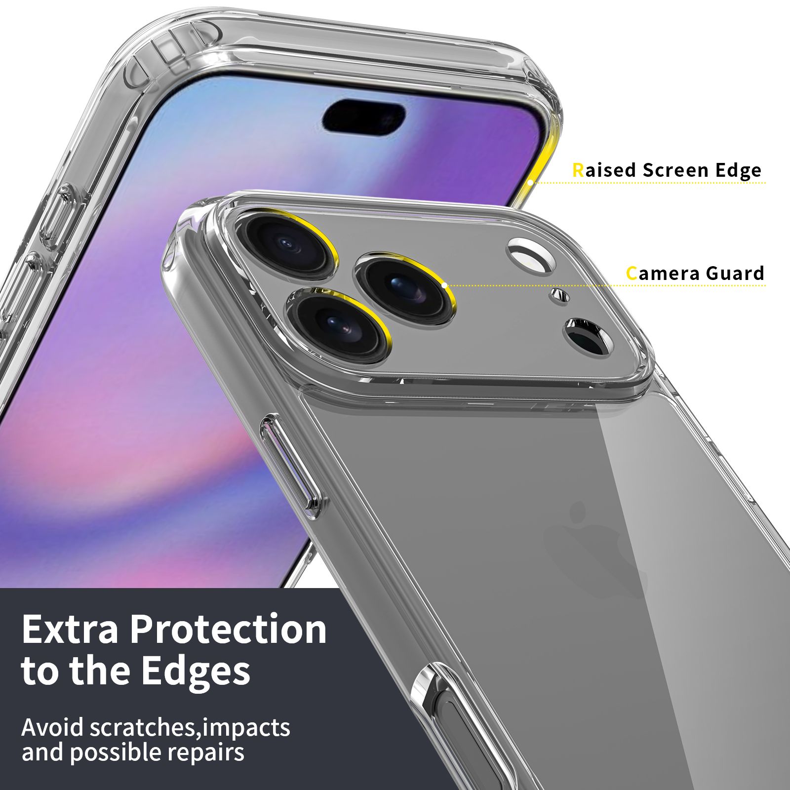 Aero Shield 1.5MM Precise Camera Cutout Clear Case — 2