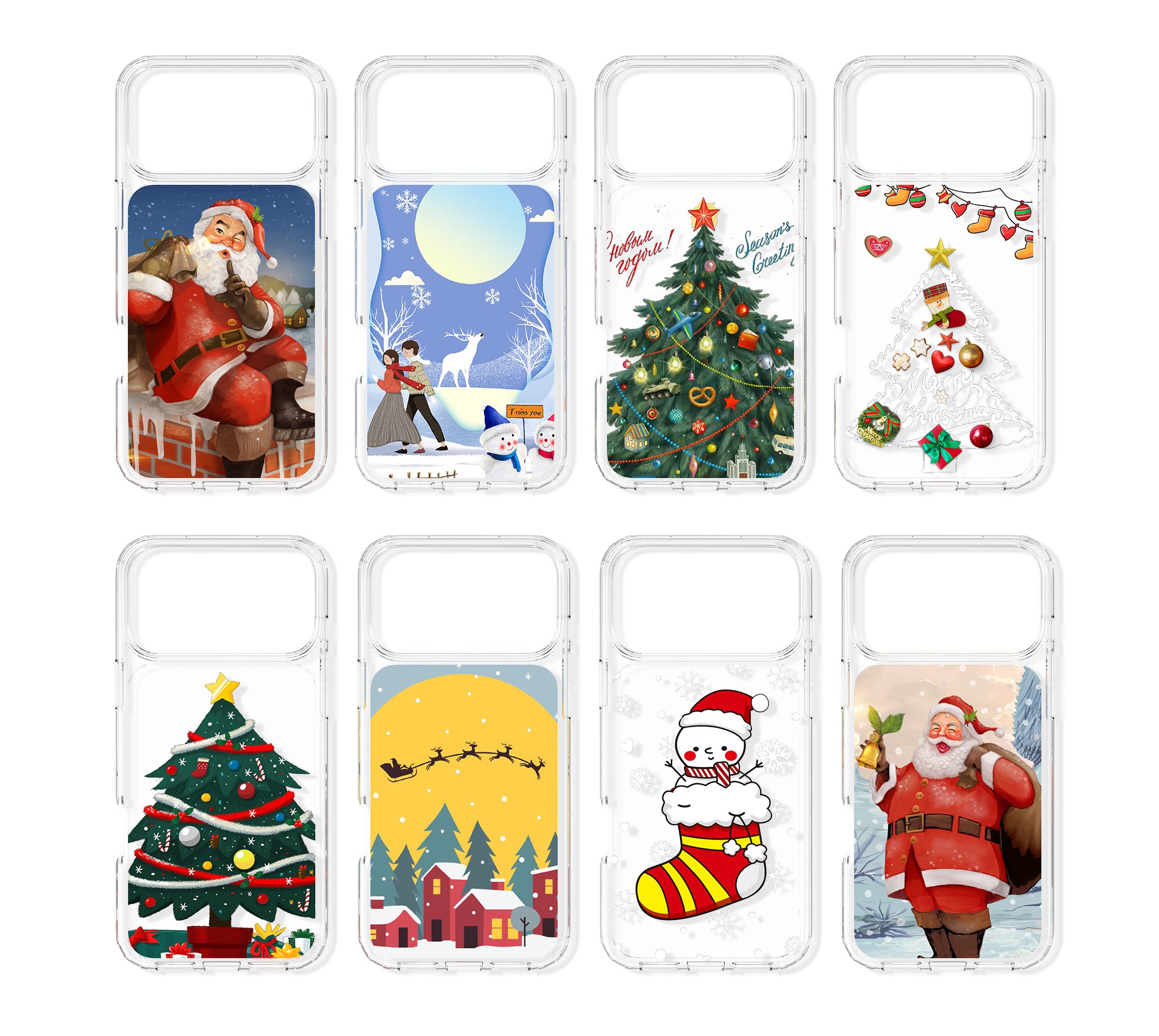 Aero Canvas 1.5MM UV Printed Christmas Clear Case — 2