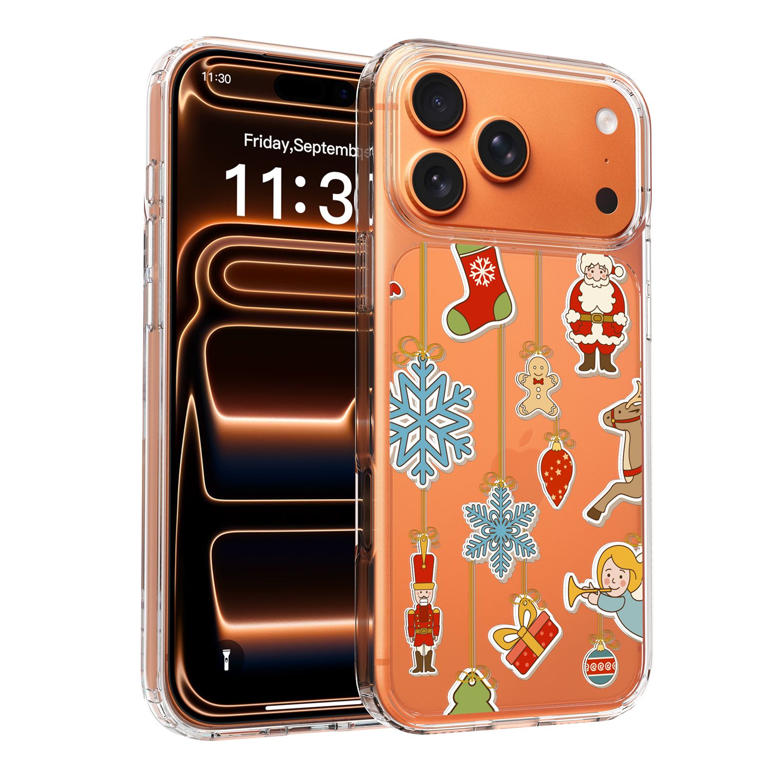 Aero Canvas 1.5MM UV Printed Christmas Clear Case — 24