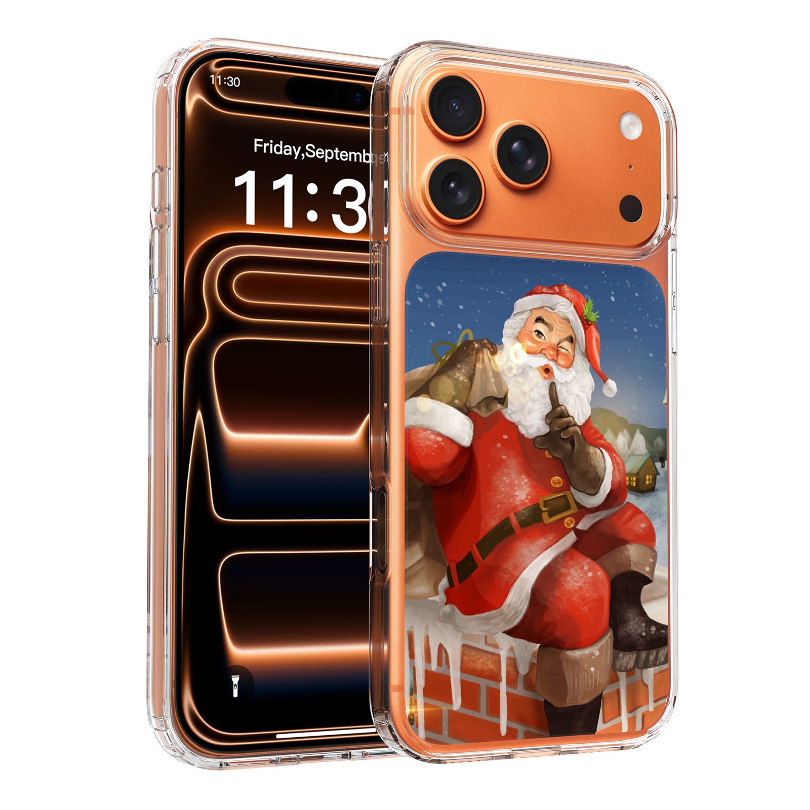 Aero Canvas 1,5 mm Anti-Scratch Weihnachts Clear Case