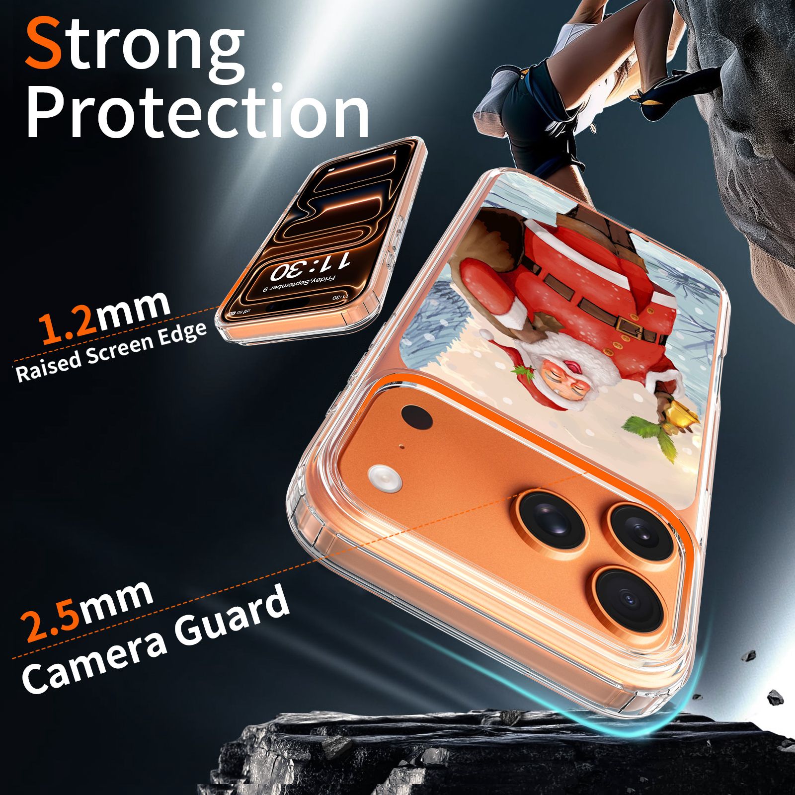 Aero Canvas 1.5MM UV Printed Christmas Clear Case — 4