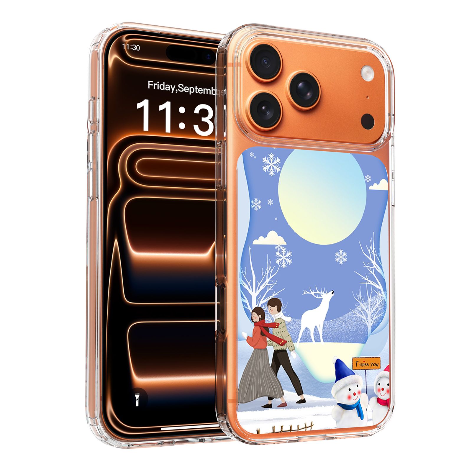 Aero Canvas 1.5MM UV Printed Christmas Clear Case — 10