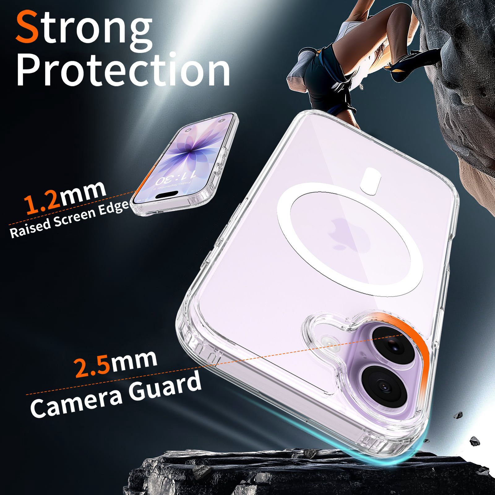 Crystal 2.0MM Anti-Scratch Magnetic Clear Case — 15