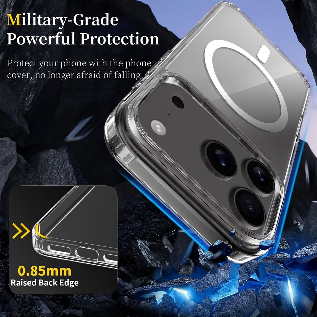Crystal 2.0MM Anti-Scratch Magnetic Clear Case — 40