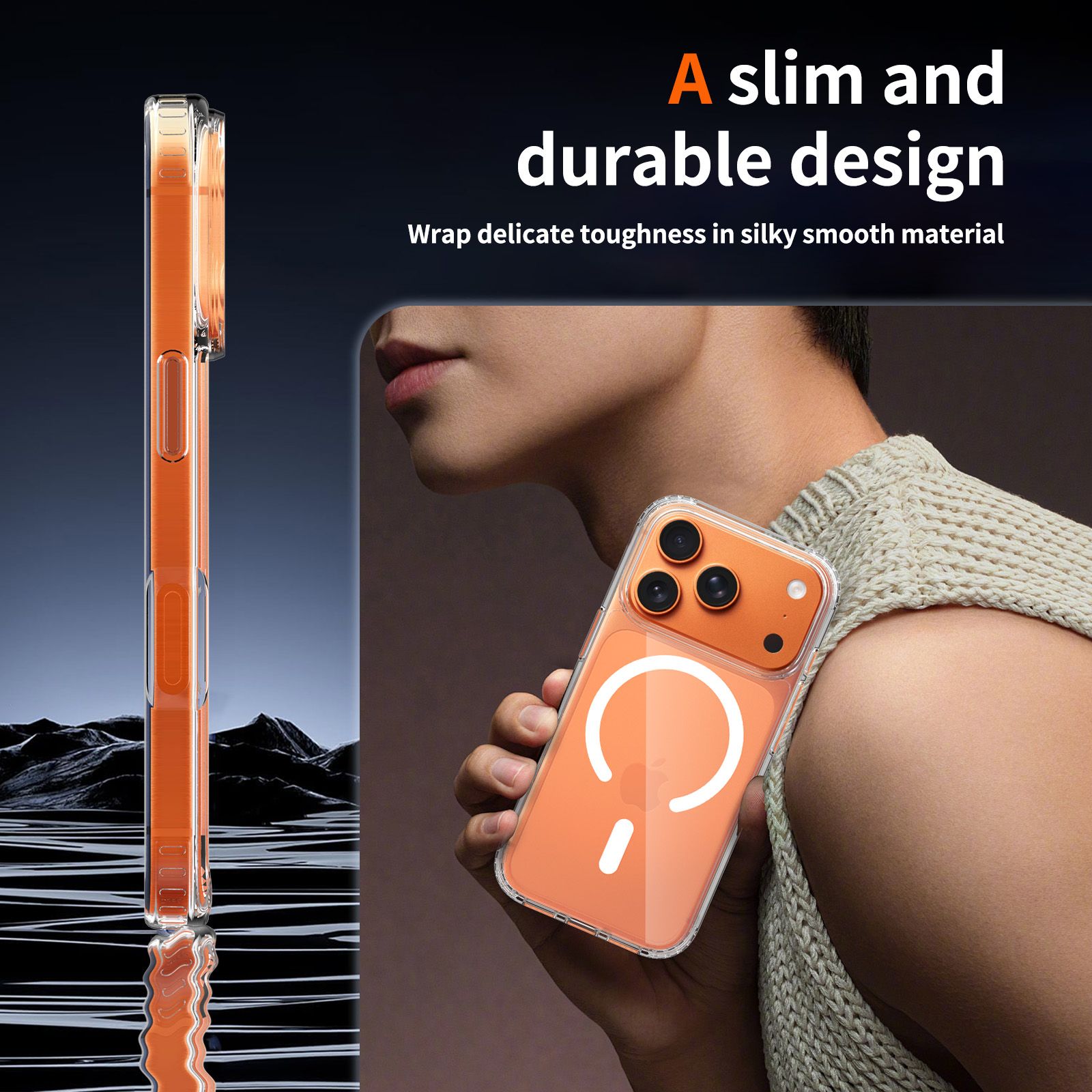 Crystal 2.0MM Anti-Scratch Magnetic Clear Case — 56