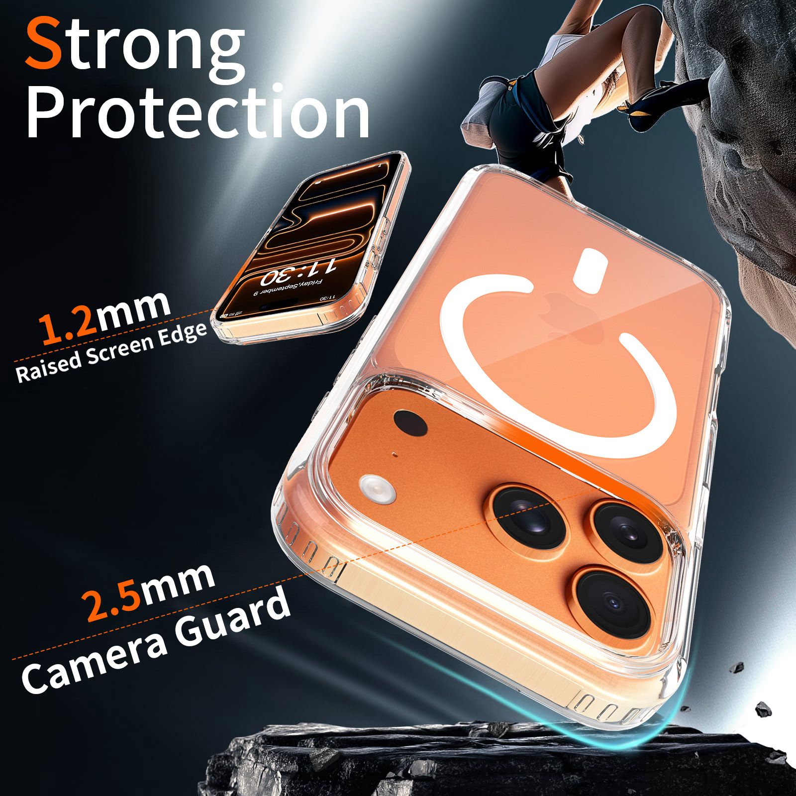 Crystal 2.0MM Anti-Scratch Magnetic Clear Case — 57
