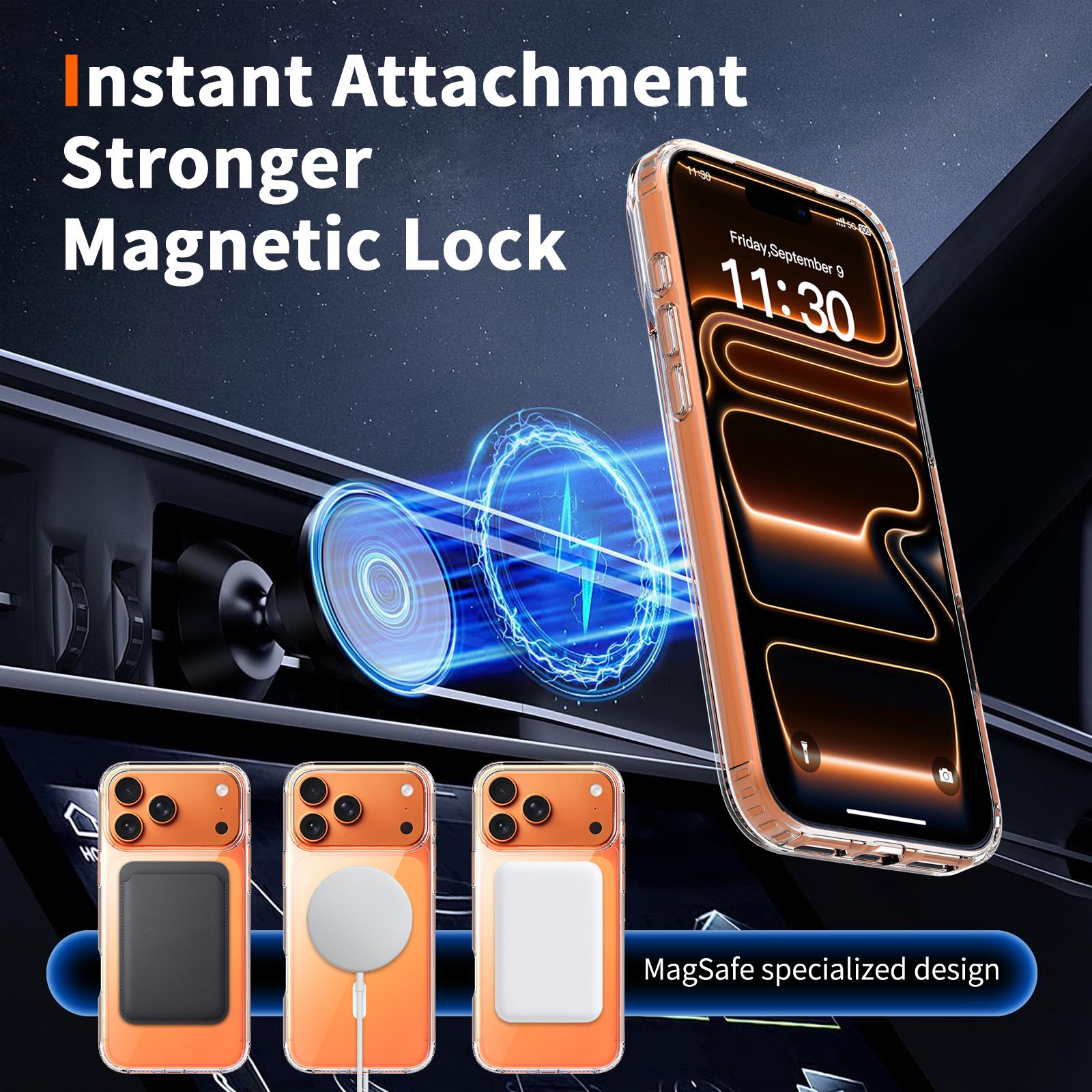 Crystal 2.0MM Anti-Scratch Magnetic Clear Case — 67