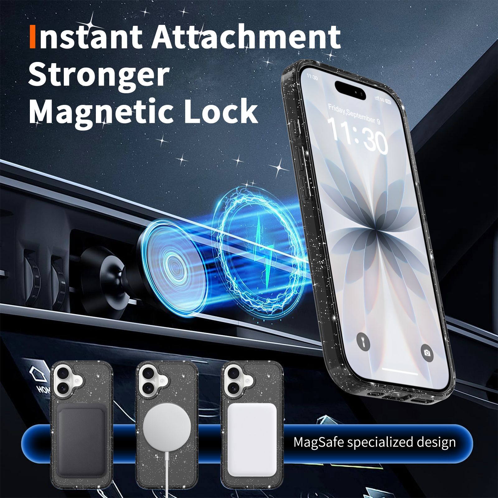 Stellar 1.5MM Magnetic Glitter Case — 16