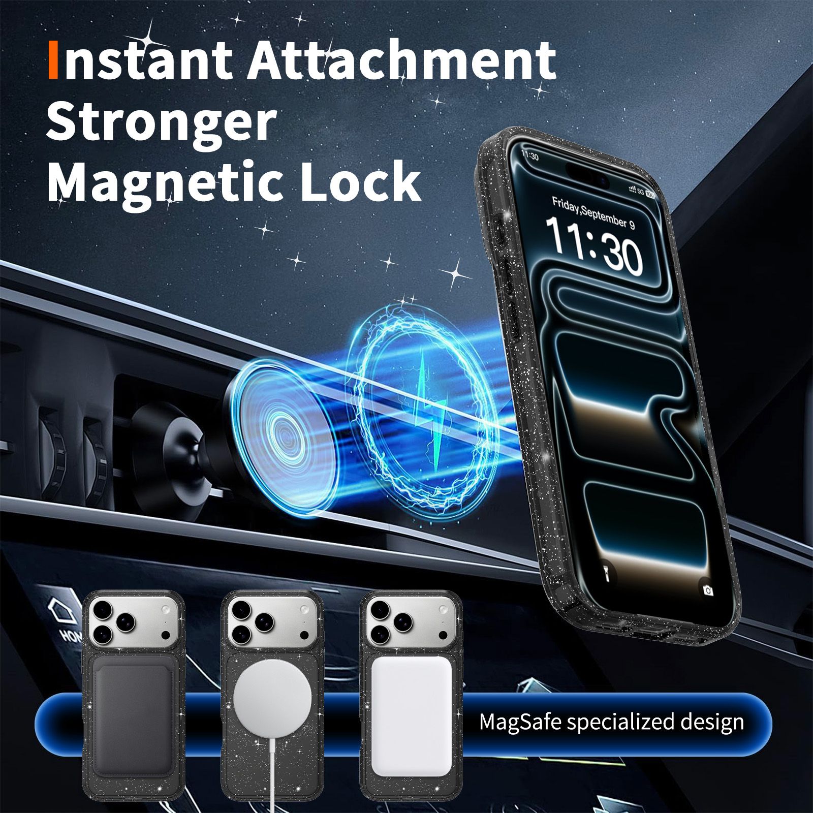 Stellar 1.5MM Magnetic Glitter Case — 62
