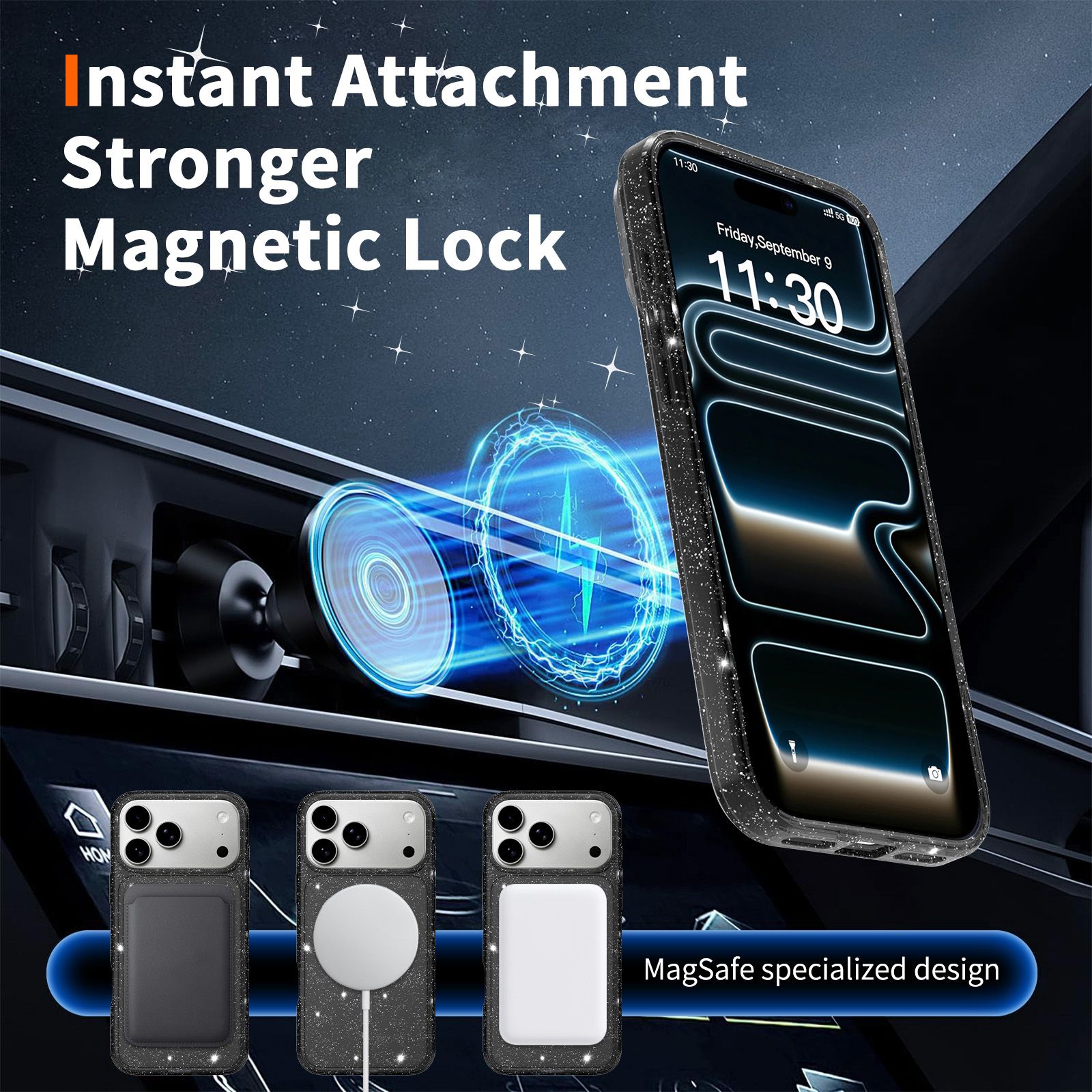 Stellar 1.5MM Magnetic Glitter Case — 82