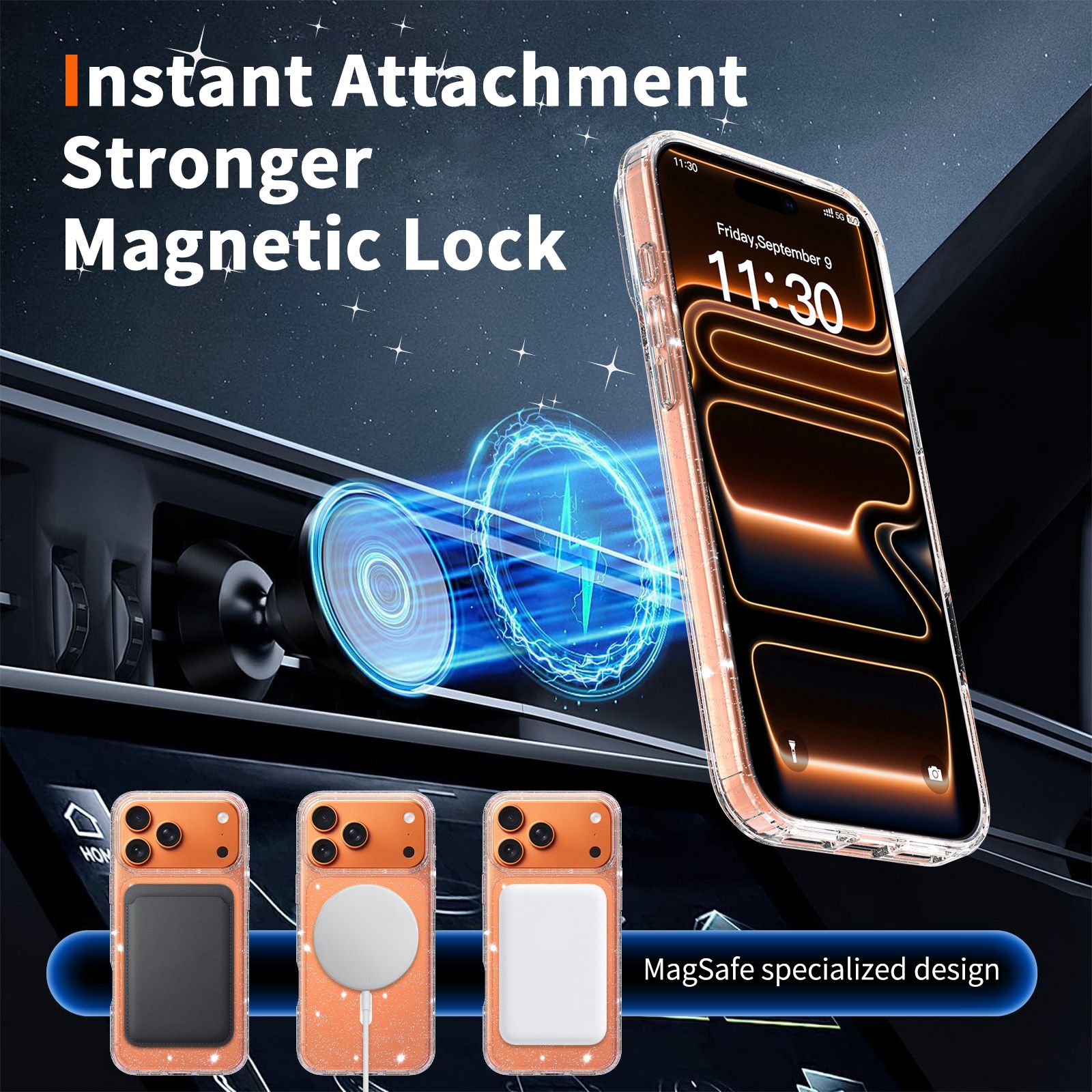 Stellar 1.5MM Magnetic Glitter Case — 75