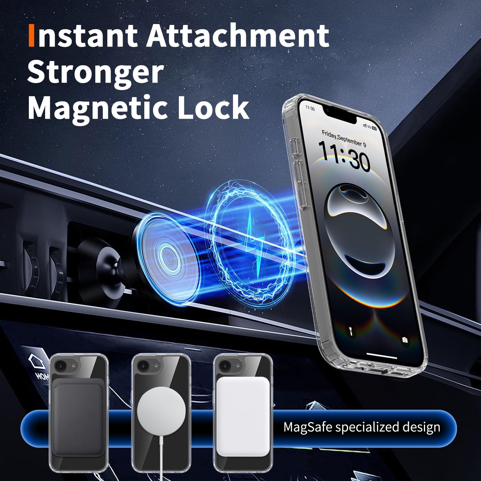 Reflect 1.5MM Mirror Magnetic Clear Case — 102