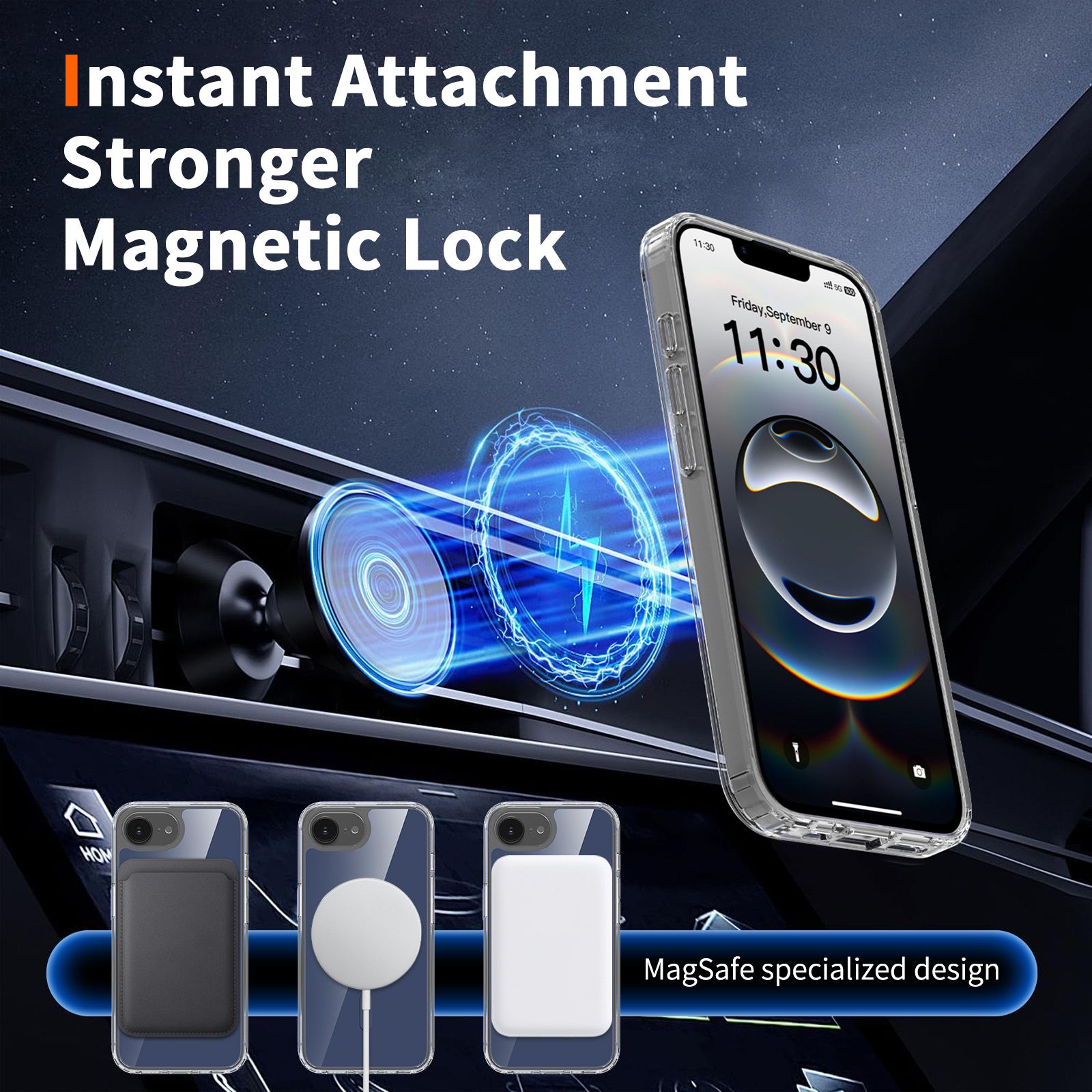Reflect 1.5MM Mirror Magnetic Clear Case — 110