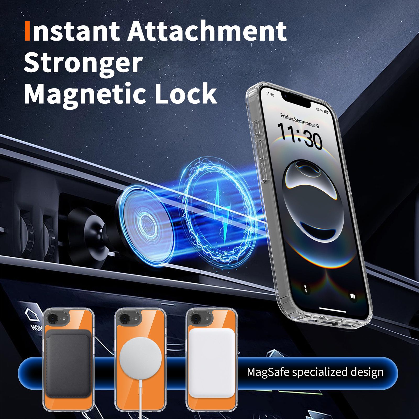 Reflect 1.5MM Mirror Magnetic Clear Case — 122