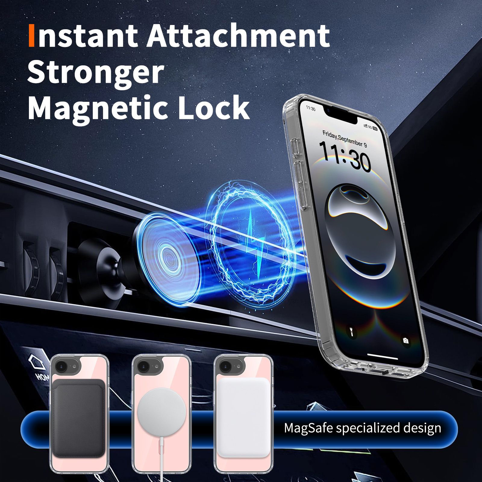 Reflect 1.5MM Mirror Magnetic Clear Case — 116