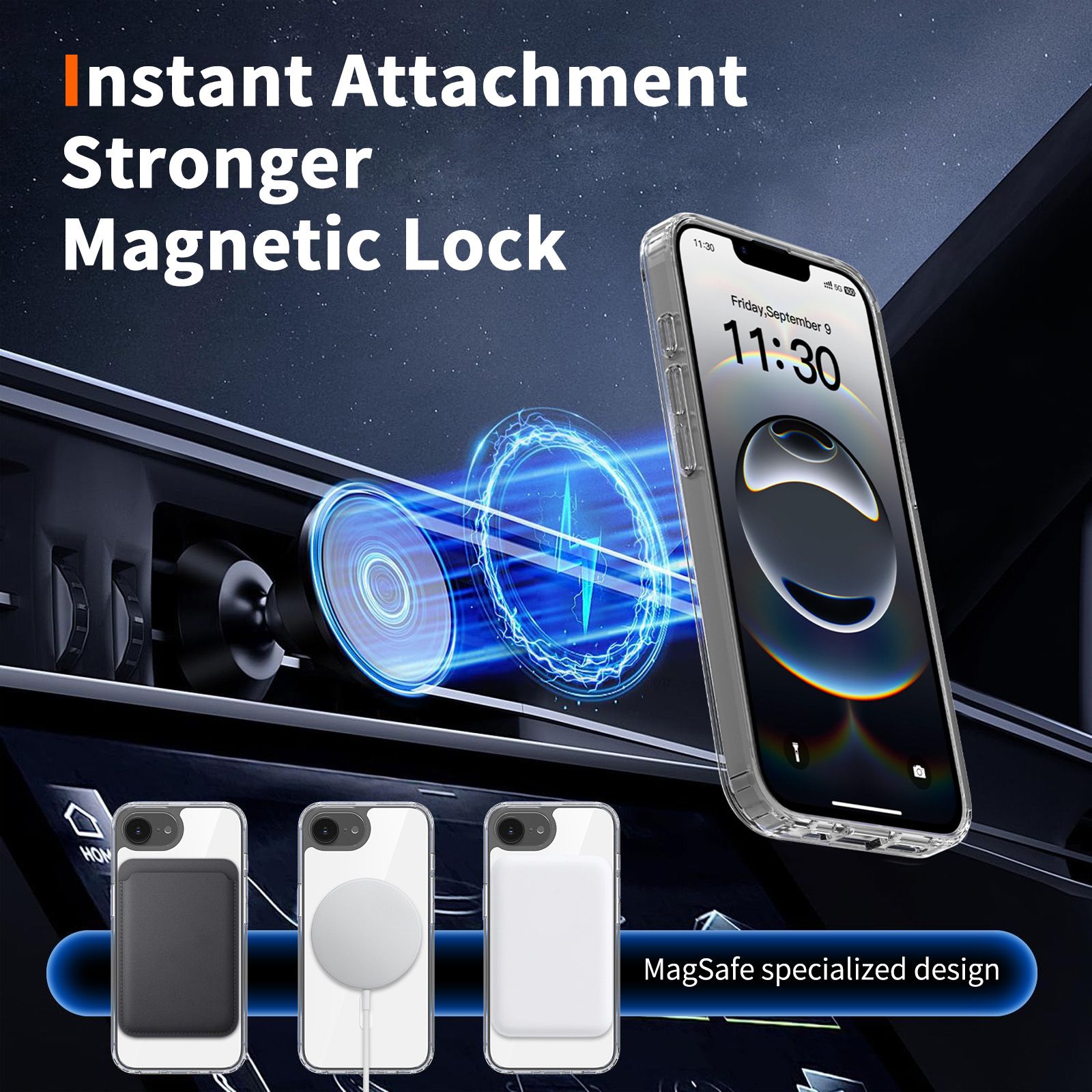 Reflect 1.5MM Mirror Magnetic Clear Case — 128