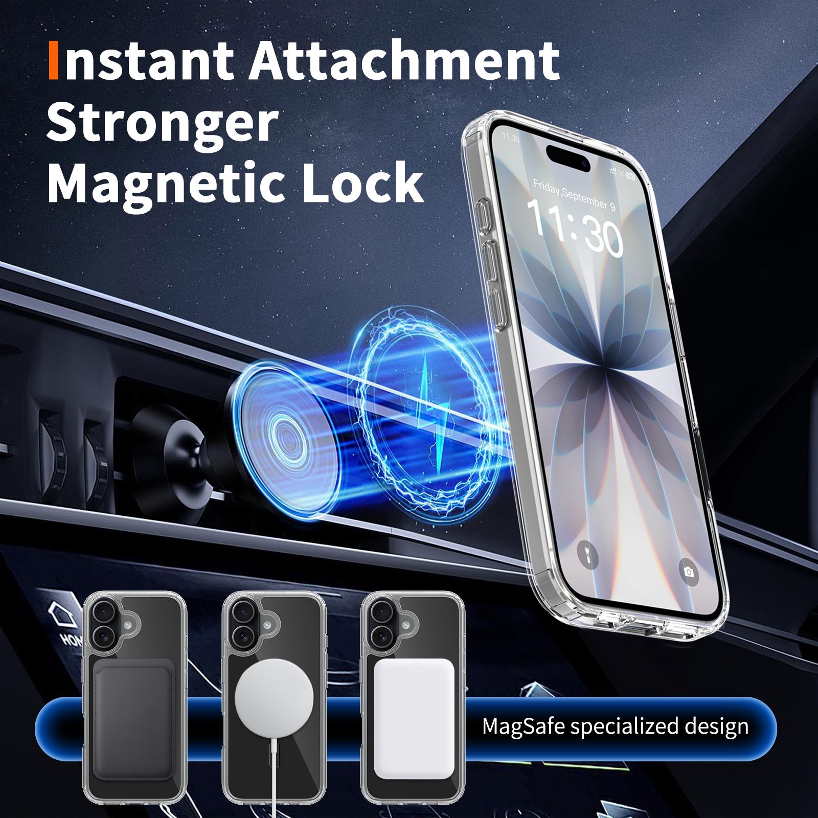 Reflect 1.5MM Mirror Magnetic Clear Case — 8