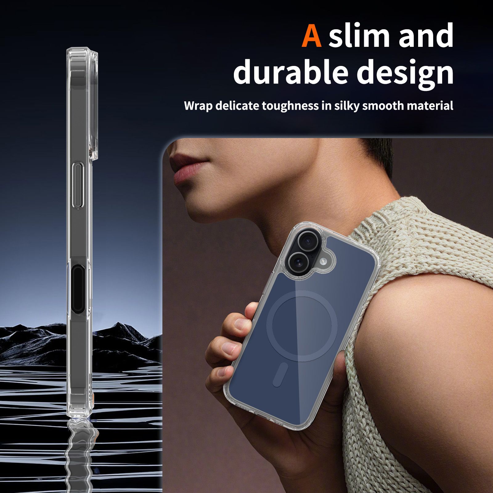 Reflect 1.5MM Mirror Magnetic Clear Case — 15