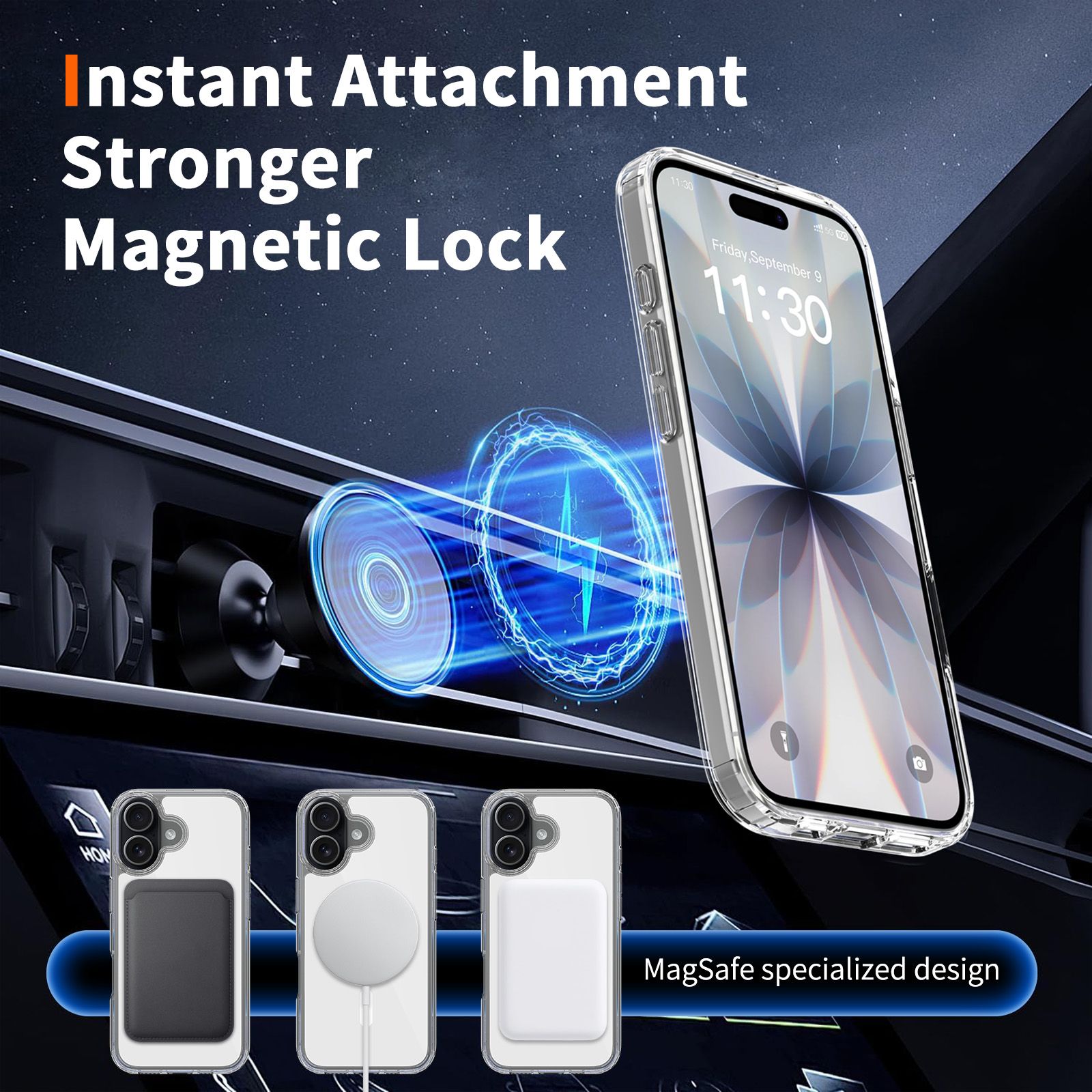 Reflect 1.5MM Mirror Magnetic Clear Case — 34