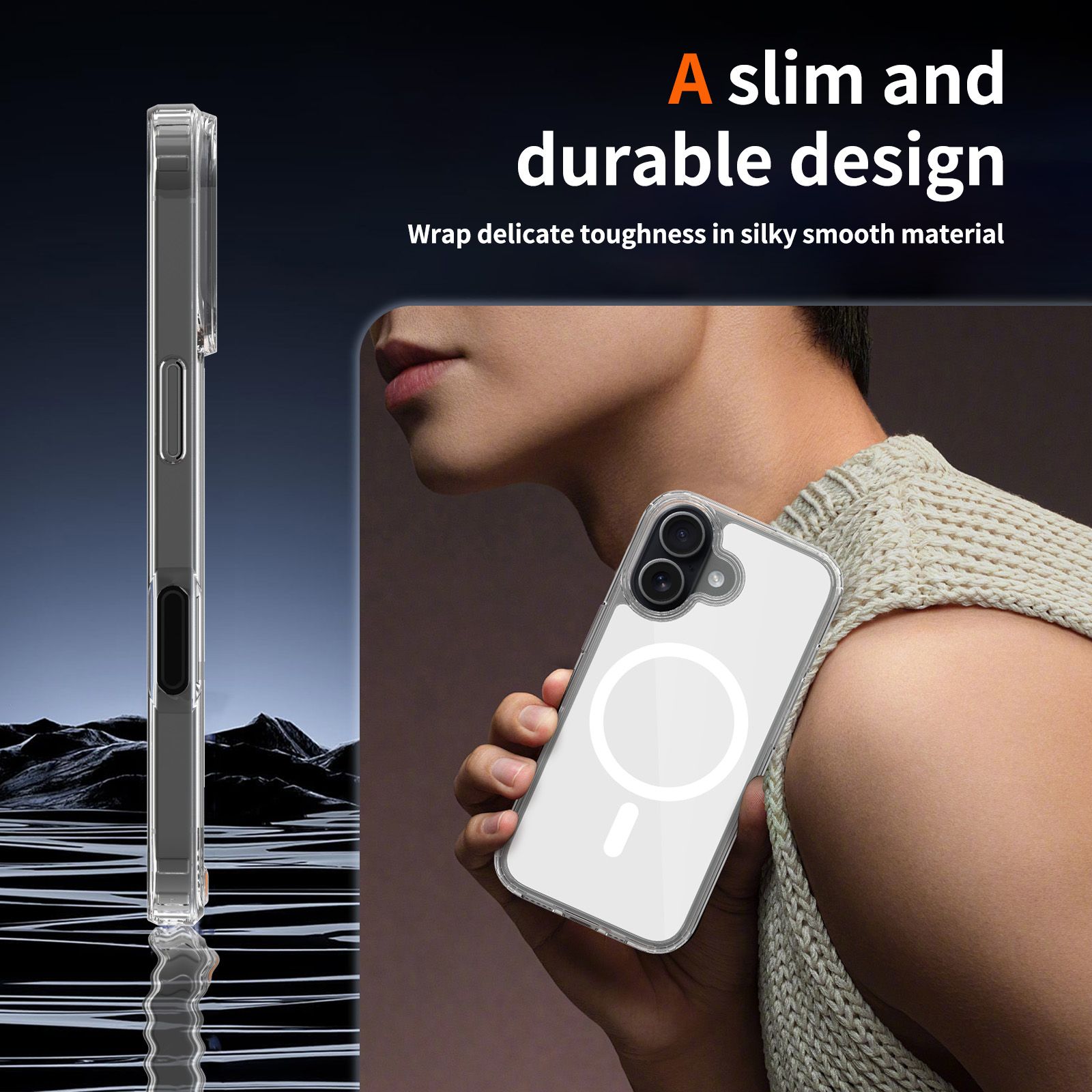 Reflect 1.5MM Mirror Magnetic Clear Case — 33