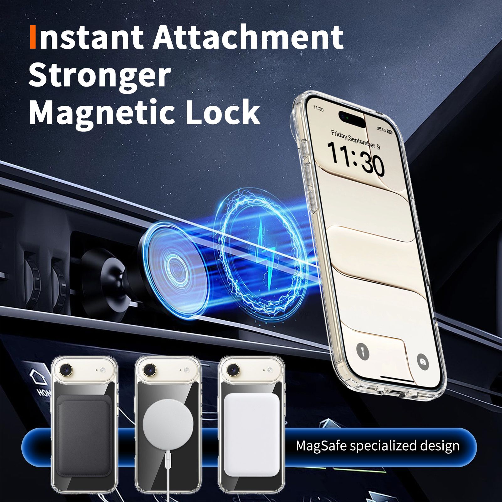 Reflect 1.5MM Mirror Magnetic Clear Case — 40