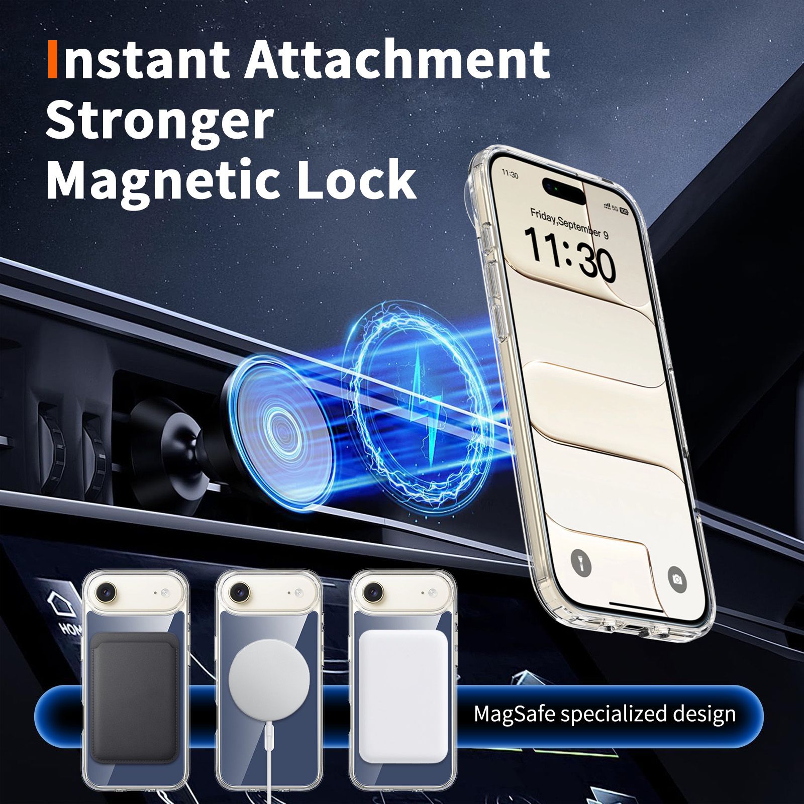 Reflect 1.5MM Mirror Magnetic Clear Case — 48
