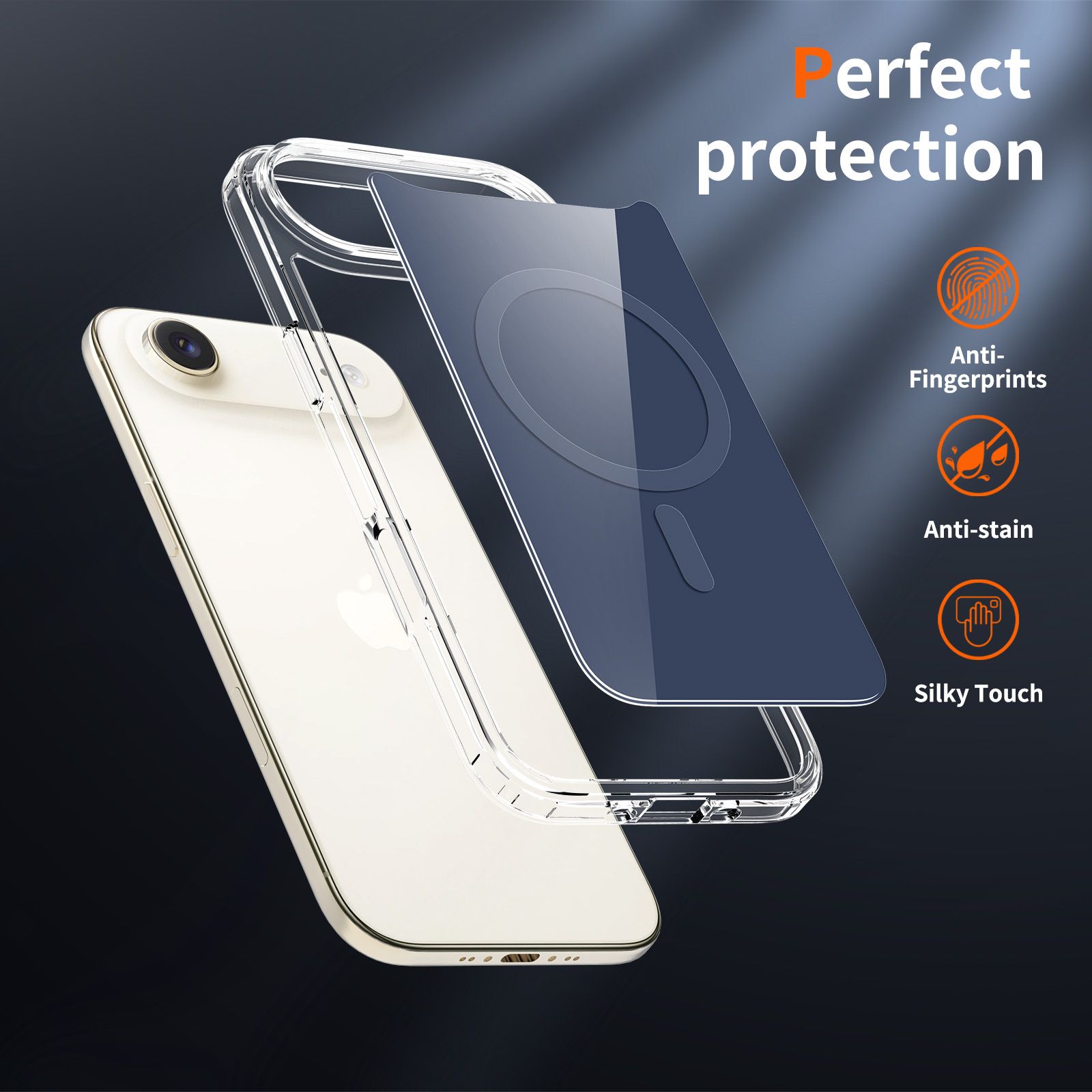 Reflect 1.5MM Mirror Magnetic Clear Case — 46