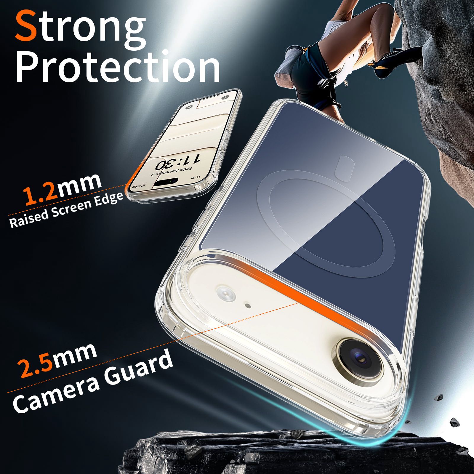 Reflect 1.5MM Mirror Magnetic Clear Case — 44