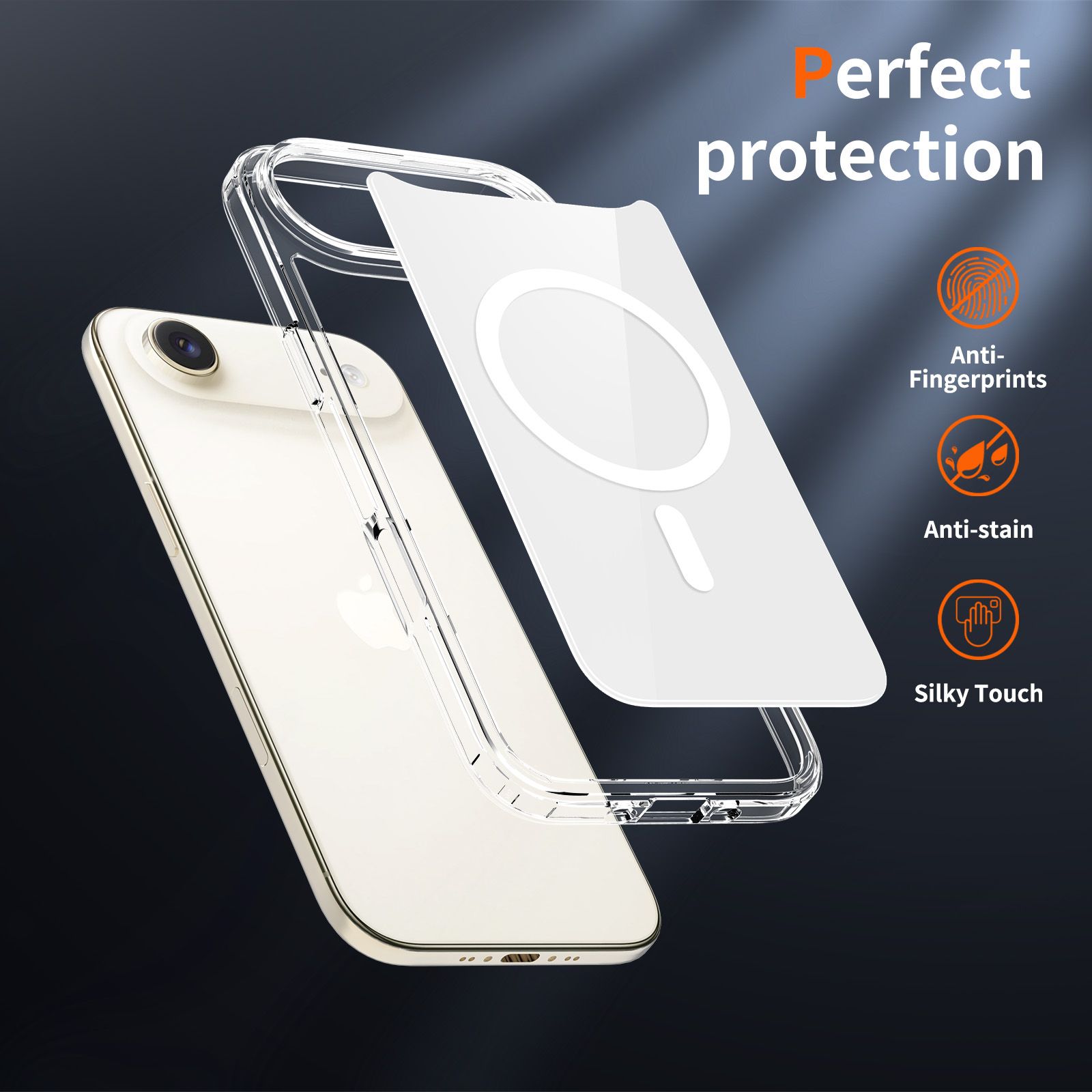 Reflect 1.5MM Mirror Magnetic Clear Case — 64