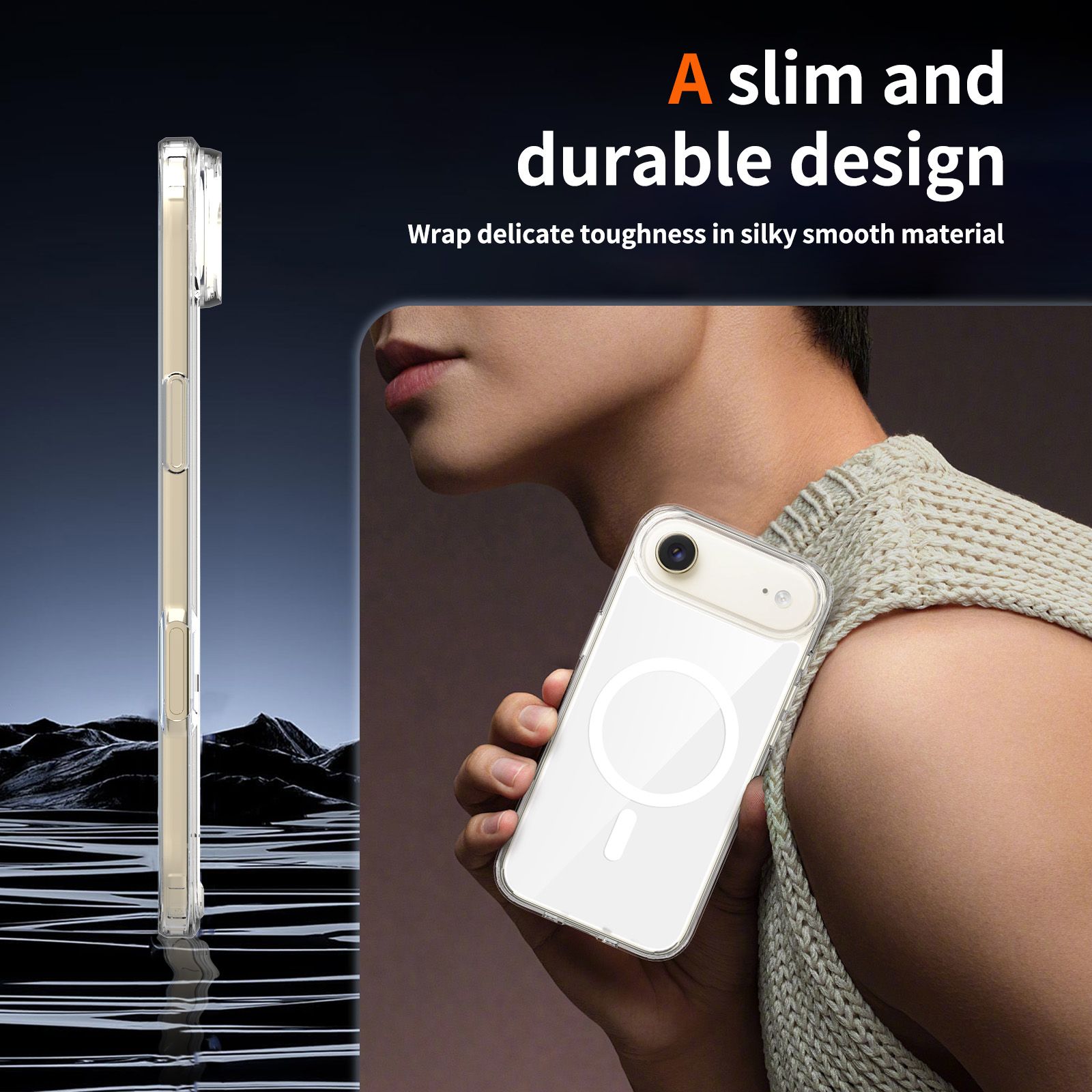 Reflect 1.5MM Mirror Magnetic Clear Case — 65