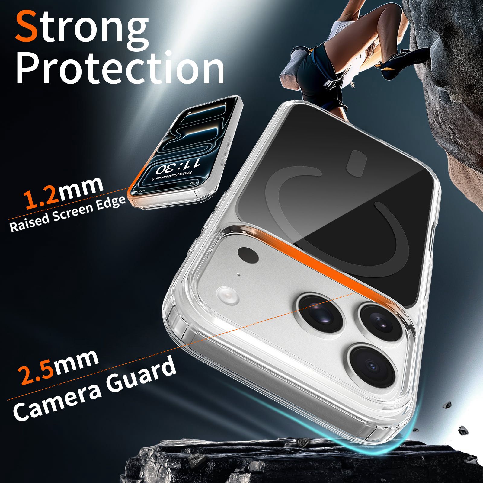 Reflect 1.5MM Mirror Magnetic Clear Case — 68