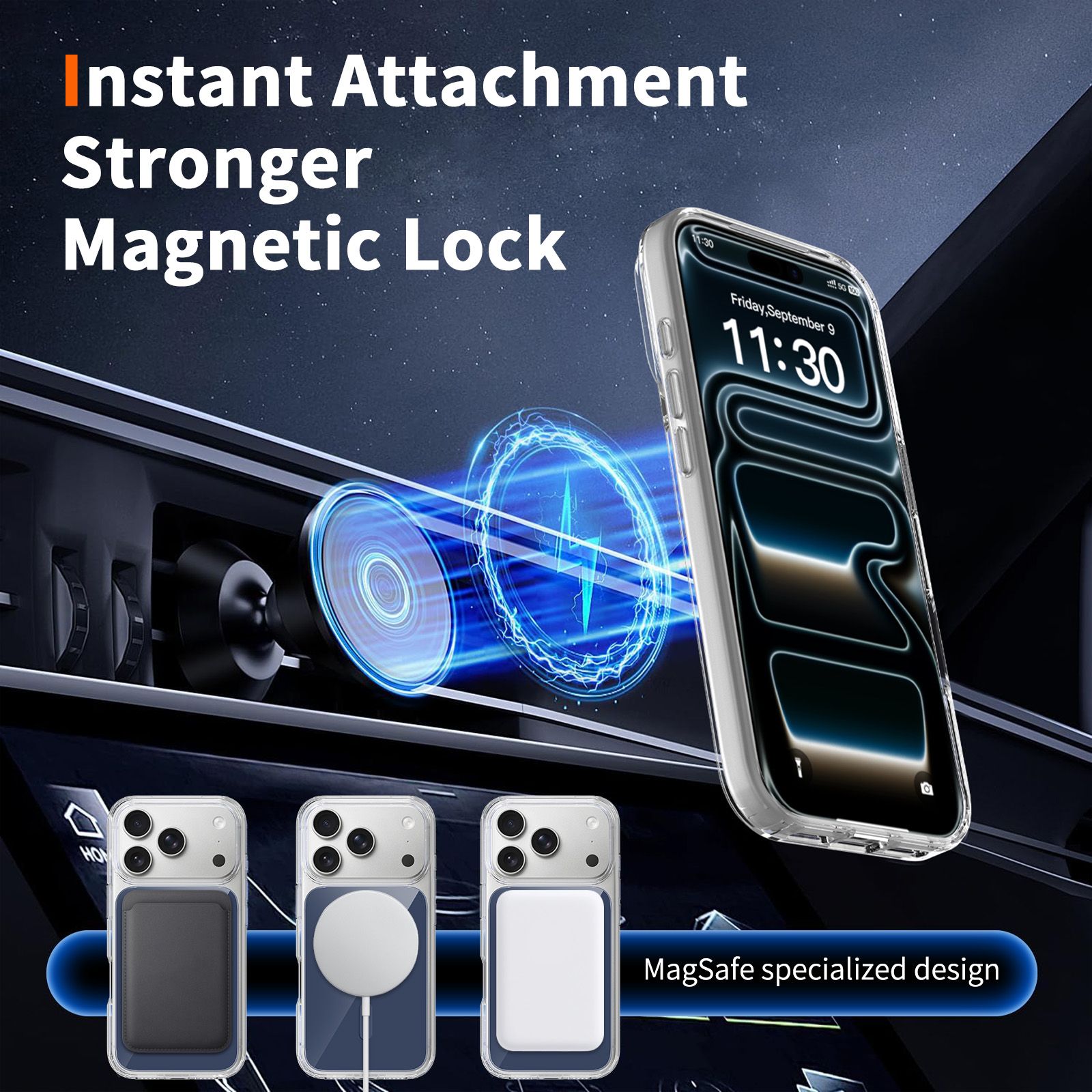 Reflect 1.5MM Mirror Magnetic Clear Case — 78